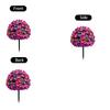 2pc Artificial Morning Glory Flower Garden Stakes with Realistic Plastic Leaves and Durable Ground Stakes for Outdoor Yard Patio Decoration