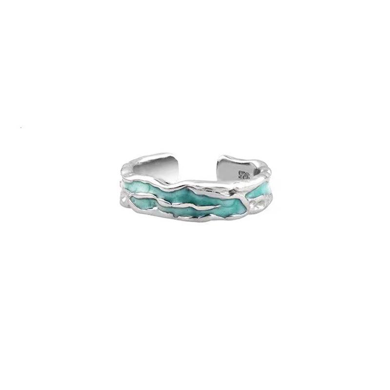 Mint Green High-End Women's Adjustable Knuckle Ring