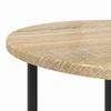 Side Table Set 2 Pcs Sonoma Oak and Black