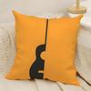 Fashing Quirky Musical Note Patterns Pillow Case Natural Linen Double-Sided Printing Sofa Home Decor Cushion Cover
