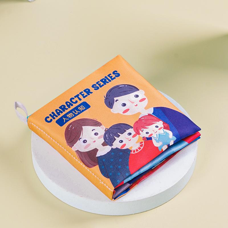 Crinkle Paper Infant Cloth Book: Tear-Resistant, Chewable, 3D Cognitive Early Education Toy