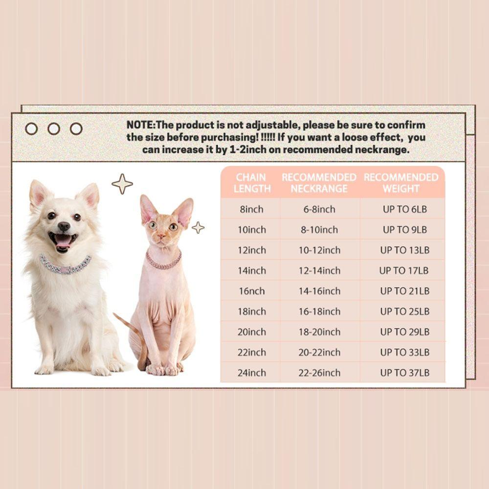 Hip Hop Bling Diamond Dog Necklace Link Chain Link Chain Necklace Dog Diamond Chain Collar