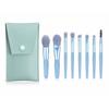 8-piece Leather Case Portable Makeup Brush Set