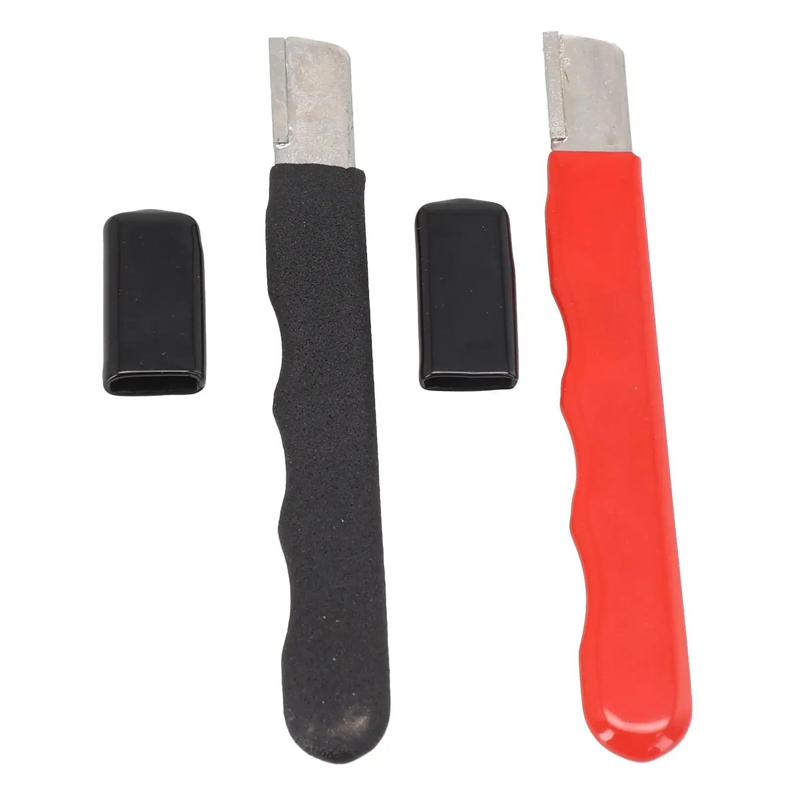 

2pcs Pruning Sharpening Stone Scissors Sharpener Blade Grinding For Pruning Scissors Hand Tools Metal Mini With Lid Pocket красный черный