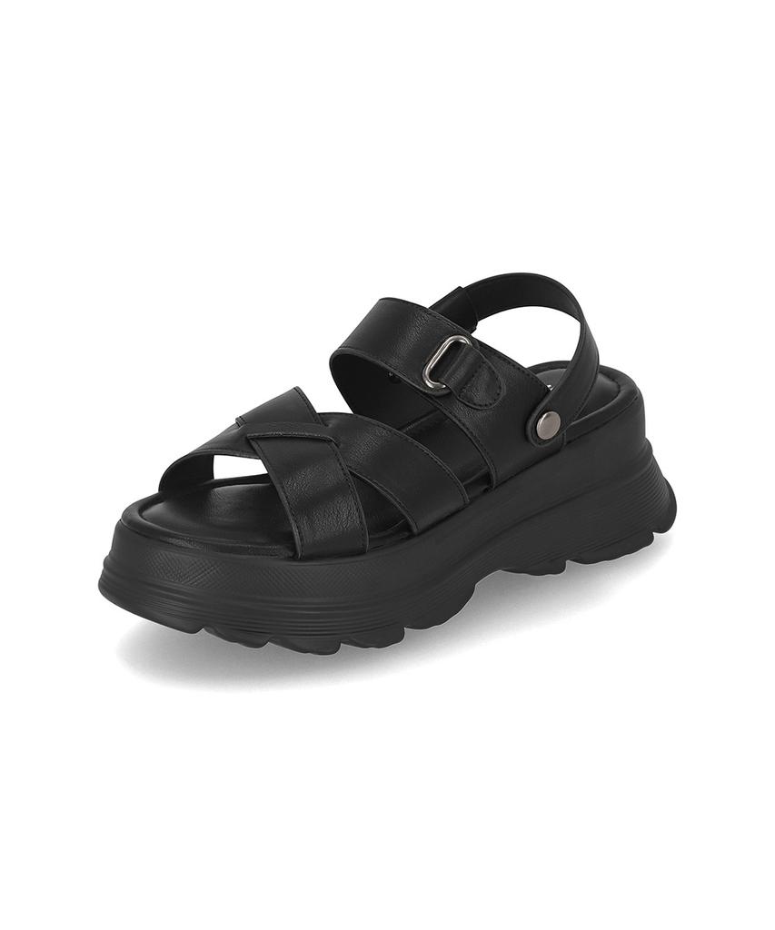 Elcanto Mazz Women'S Cross Strap Two-Way Platform Sandals 6Cm Lcww14M626