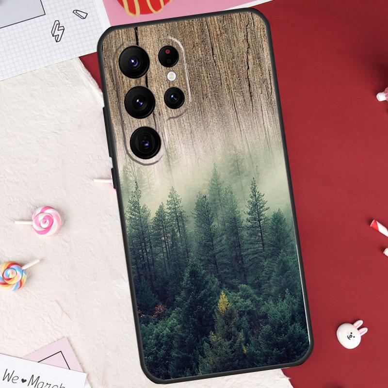 Nature Forest Mountain Case For Samsung Galaxy S24 FE S20 FE S21 S22 S23 S25 S26 Ultra S10 Plus S25 FE Cover Shell
