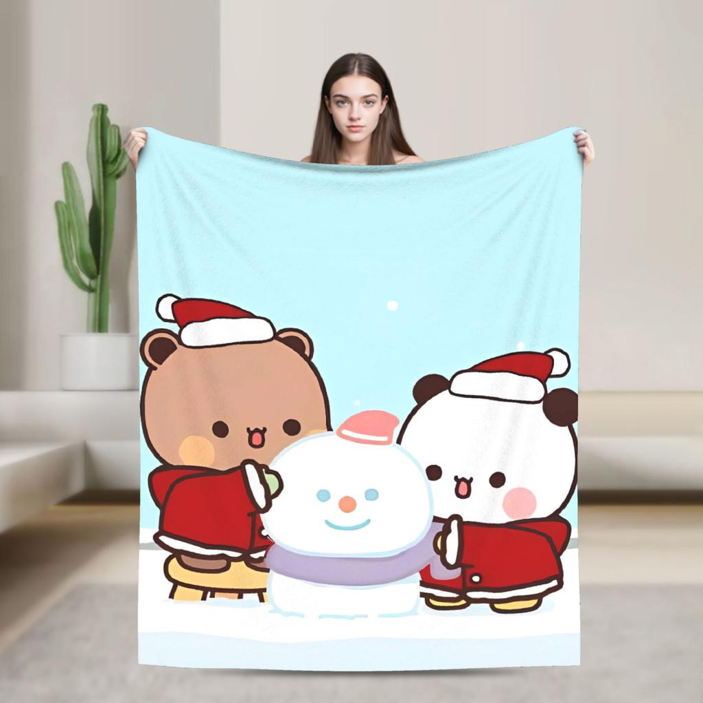 Bubu Dudu Christmas Blanket Quality Warm Bedding Throws Autumn Boy Girl Living Room Fashion Bedspread