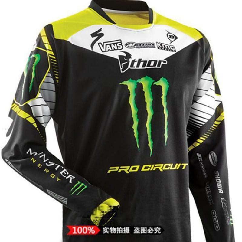 Mens Long Sleeve Cycling Jersey Mountain Bike Motocross Racing Wear Breathable Riding Apparel