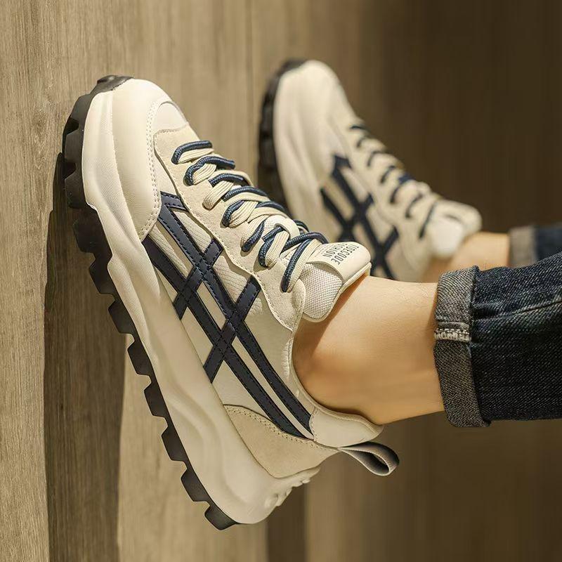 

HB04 men s shoes 2025 spring breathable senior sense sports and leisure teenagers heightened platform ins daddy trendy shoes 44