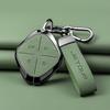 Zinc Alloy Leather Car Key Case Full Cover Shell Holder for Chery DASHING X-1 Plus DTC Jetour 2022 2023 Auto Keychain Accessori