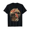 Koi Fish Bonsai Japanese Art Carp T Shirt Vintage Washed Soft Casual Streetwear Fashion Slightly Stylish Unisex Homme Stretched