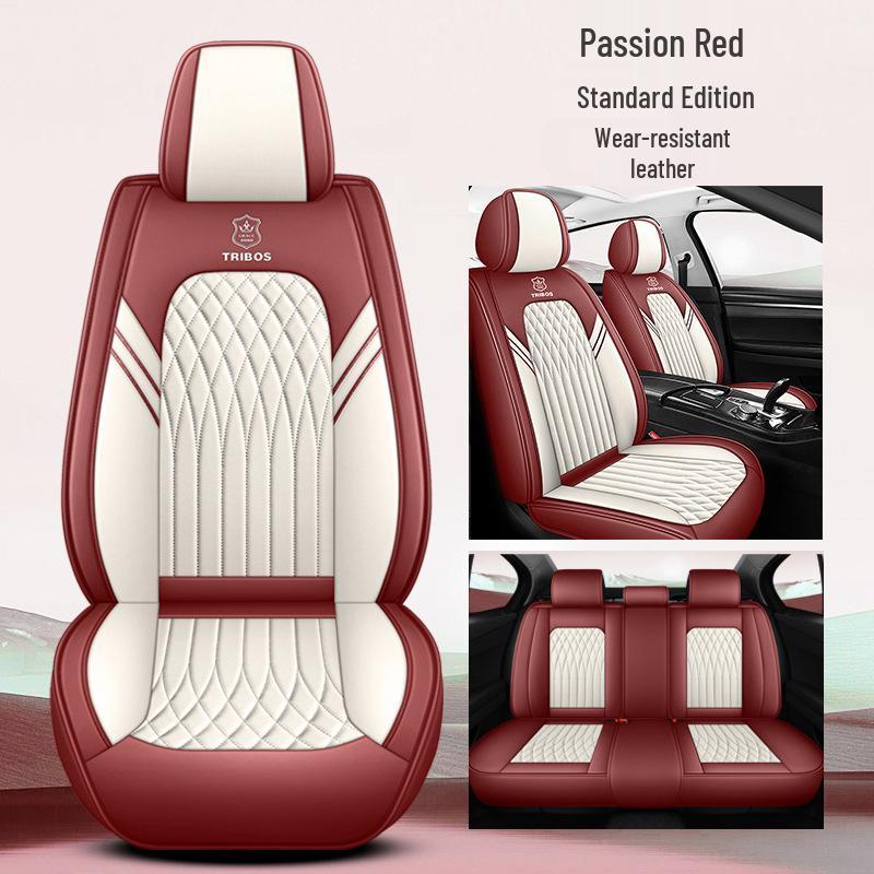 All-Season Full Leather Car Seat Cushion and Cover for Comfortable Fit