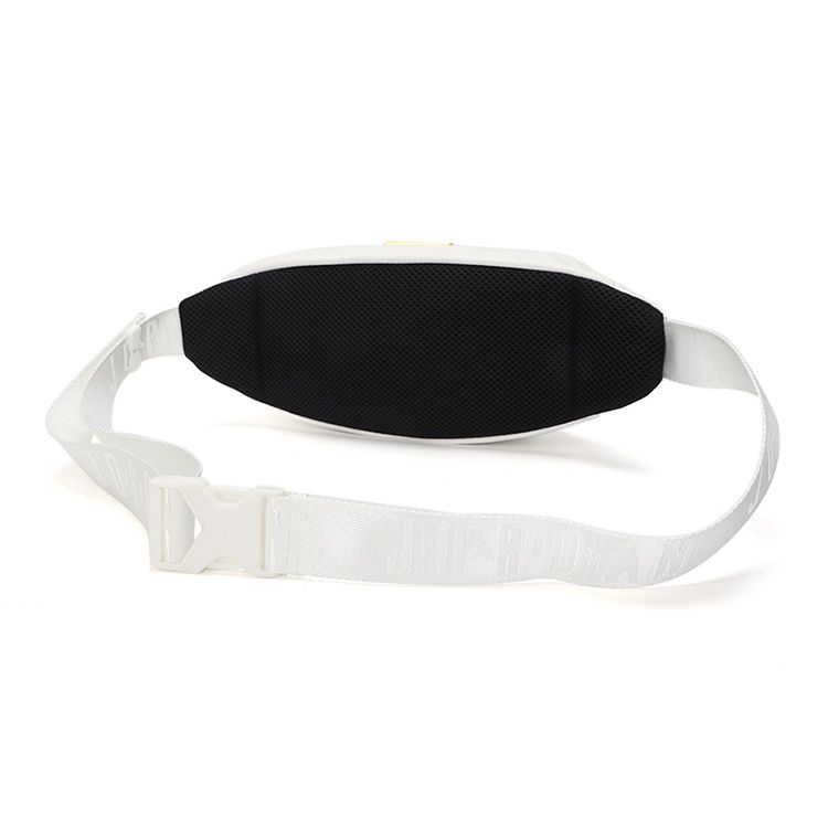 Jordan Sports Trend Mesh Design Snake Pattern High-Quality Basic Crossbody Waist Bag Unisex bags White JD2133015GS-002