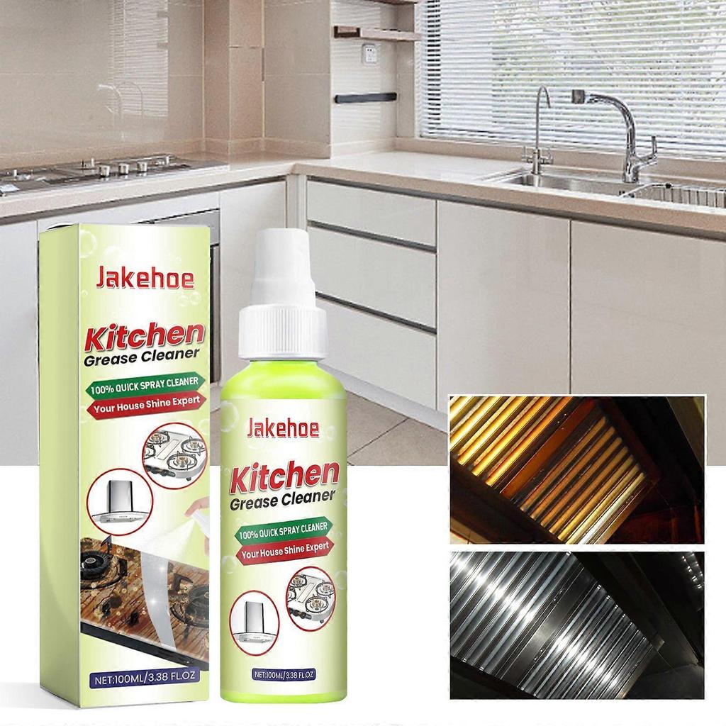 Limited time!!Jakehoe Multi-Purpose Kitchen Grease Cleaner - Powerful Cleaner For Heavy Oil Stains On Kitchen Stoves And Utensils