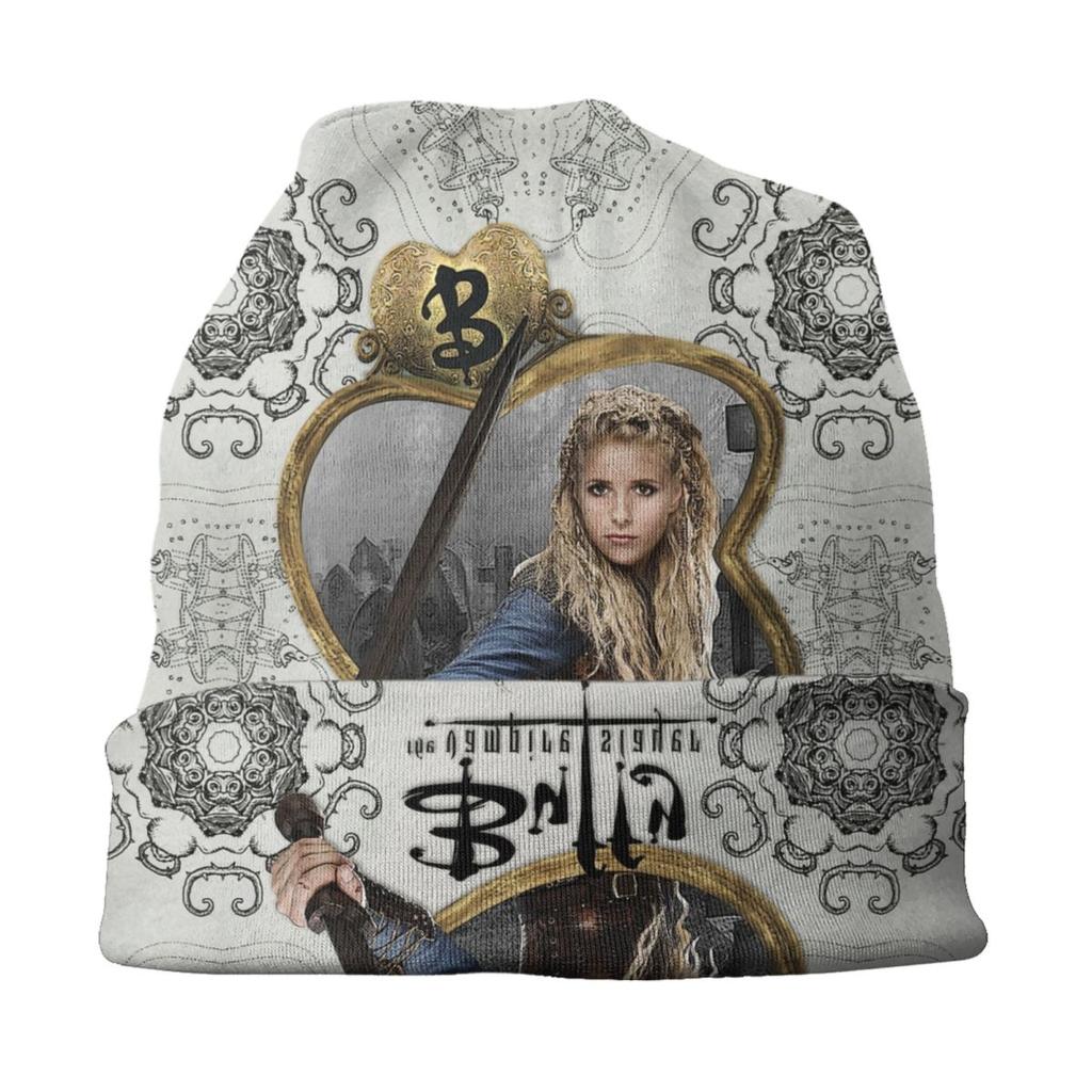 Buffy The Vampire Slayer Skullies Beanies Caps Unisex Winter Warm Knitting Hat Adult Supernatural Horror TV Show Bonnet Hats