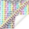 Multipurpose Vibranting Birthday Party Wrapping Paper Set Unique Designs Small Rolls for Presents Craft Supplies
