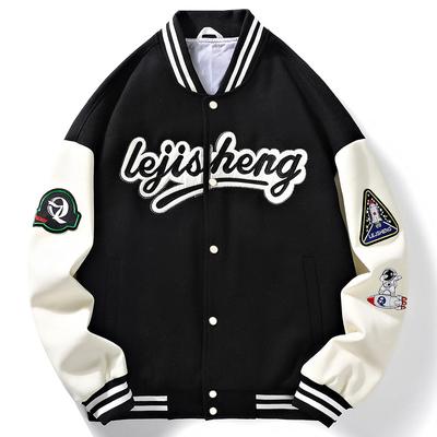 American Retro Baseball Jacket Men's New Spring and Autumn Hip-hop Loose Baseball Collar Sweatshirt Versatile Jacket Tops for Men