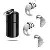 SHGO-2 Pairs Reusable Silicone Ear Protection Ear Protection Earplugs For Travel, Work, Sleeping And Concerts