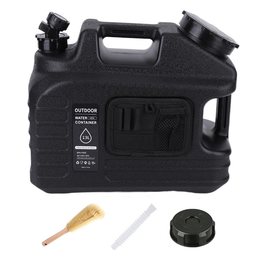 13L Water Container Removable Spigot Emergency Water Storage Portable for Camping Outdoor Hiking