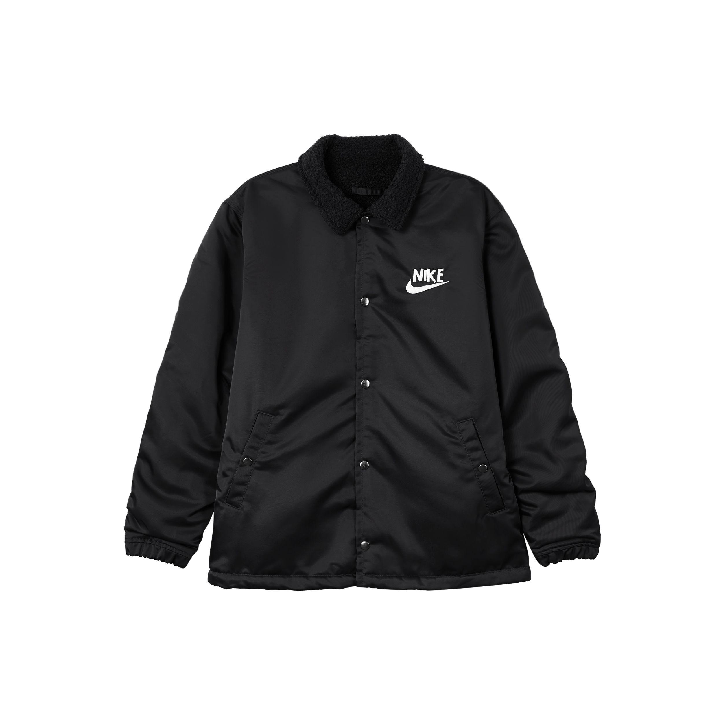 Nike Sportswear Lined Winterized Coach Jacket Black DQ4192-010 M