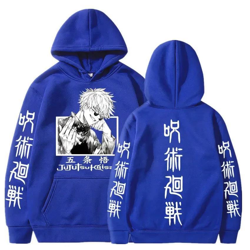 Anime Jujutsu Kaisen Gojo Satoru Hoodie Casual Loose Hoodie