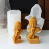 Unique Silicone Candle Moulds Soap Molds Buddhas Shape Hand-Making Mold Candle Accessaries Suitable for Making Candle
