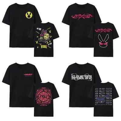 2025 Ateez World Tour Towards The Light Will To Power T Shirt Tee Women Korean Fashion High Quality Oversize Cotton T-shirts Top