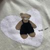 American Cartoon Heart Bear Print Women's Loose Short Sleeve Spring T-shirt