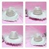 Bride Cowboy Hats Bridesmaids Cowgirl Hat Bachelorettes Party Hat Photo Headpiece
