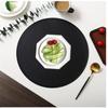 15" Round Light Luxury Lunch Mat Pure Color Household Western Food Mat Waterproof Oil Proof Heat Insulation Anti Scalding Mats