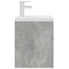 Bathroom Vanity Unit with Built in Basin and Faucet Concrete Grey