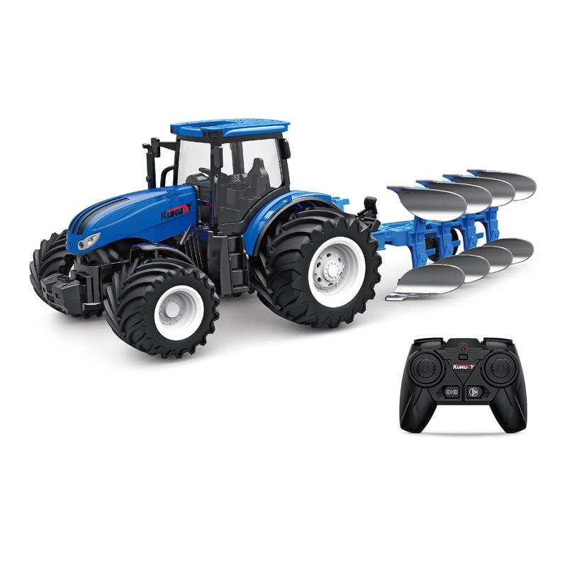 Alloy Remote Control Farmer Tractor Simulation Engineering Vehicle Electric Toy Farm Transport Vehicle 2.4G Remote Contro Vehicl