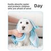 Haustierspezifischer Bademantel, Schnelltrocknendes Absorbierendes Handtuch, Super Absorbierendes Wischtuch für Katzen und Hunde, Universell für Katzen und Hunde