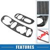 Set of 2 Auto Window Lift Switch Cover for Chevy Corvette C5 1998-2004 Black