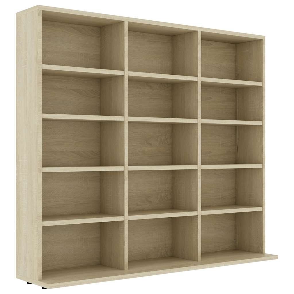 CD polc Sonoma tölgy 100 x 23 x 89,5 cm Forgácslap