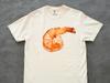 Shrimp T-Shirt – Realistic Prawn Food Print Tee, Funny Seafood Aesthetic Shirt