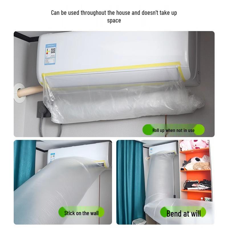 Air Conditioner Vent Guide Bag for Wall-Mounted Units