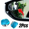 Car Blind Spot Rear View Mirror Wide Angle 360 Degree Adjustable Small Round Mirror Car Reverse Auxiliary Rearview Convex Mirror