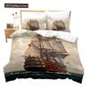 Pirate Duvet Cover Set Queen Sailboat Comforter Set Nautical Ocean Bedding Set Cool Style Quilt Co
