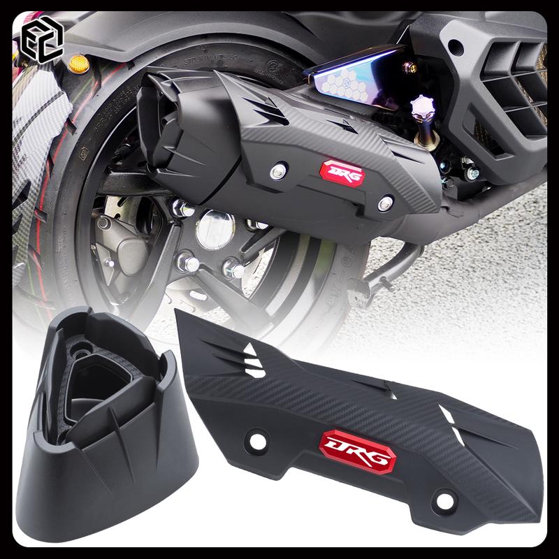 For SYM DRGBT MMBCU DRG 150 158 Motorcycle Exhaust Cover Heat ulation Cover Muffler Cover Combat Wind Exhaust pipe decoration