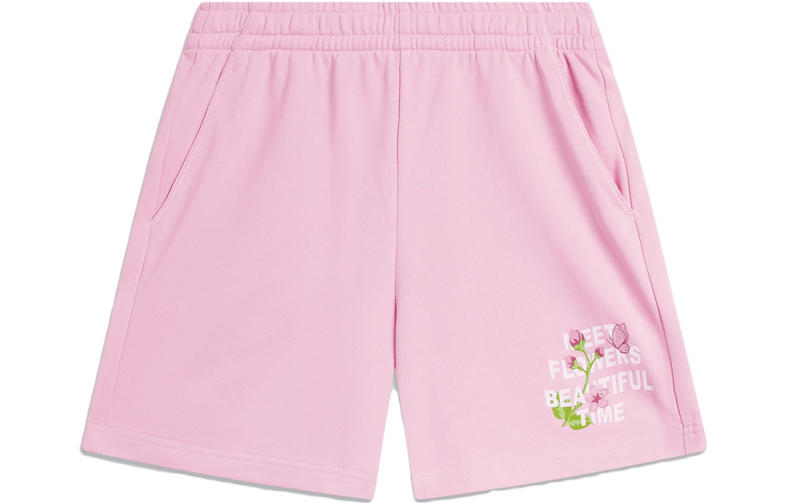 Li Ning Sports Fashion Collection Casual Shorts Women s Sheer Pink AKSU628-6 S