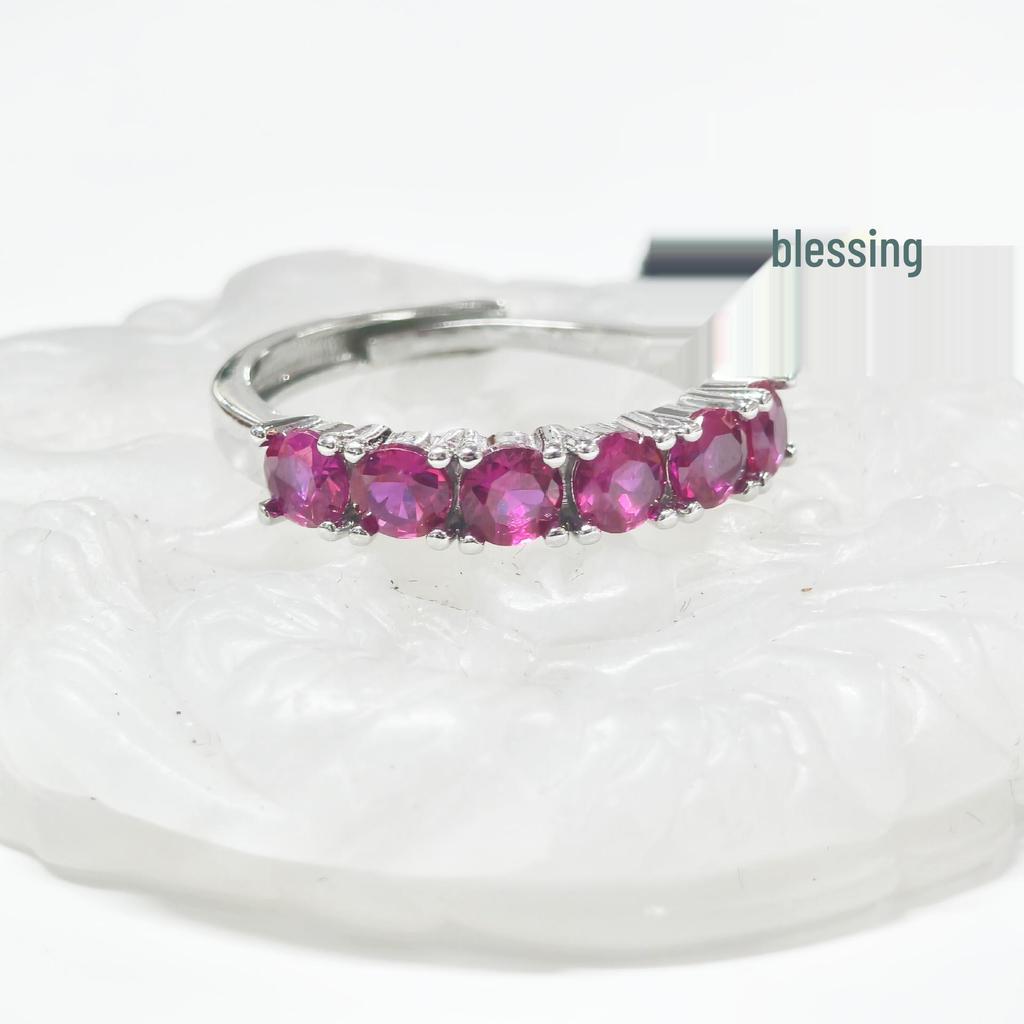 Gusen Colorful Zircon Inlaid Fashion Ring - Simple, Exquisite, Hot-Selling Style