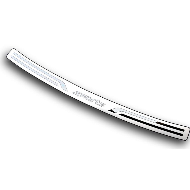 For 2015    Toyota Highlander Car Accessories Trunk Trim Rear Bumper Protector Stainless Steel Door Sill Scuff Plate