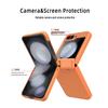Samsung Z Flip6 Full Wrap Checkered Phone Case with Lens Film and Spring Anti-Fall Protection