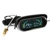 2 in 1 Gauge Water Temp Gauge Voltmeter Gauge Water Temperature Meter With Flashing Alarm LCD Gauge For Car Truck Vehicle