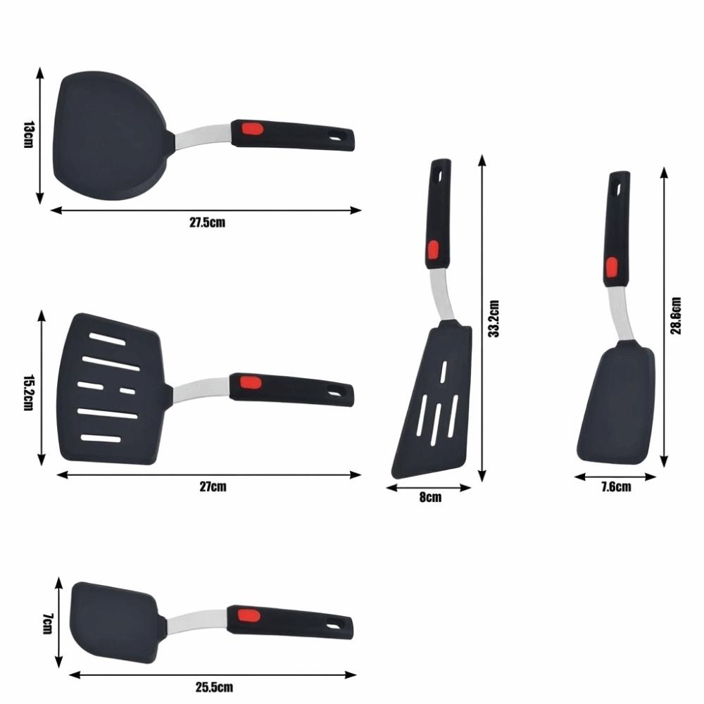 Dishwasher Safe Slotted Turner BPA Free Pancake Spatula Silicone Spatula Cooking