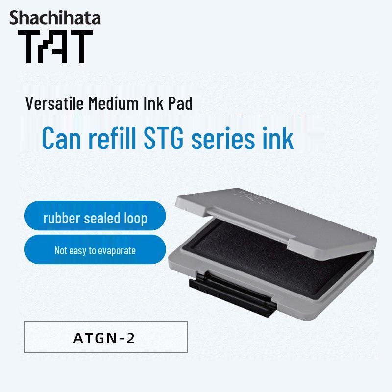 Shachihata Quick-Dry Oil-Based Waterproof Stamp Pad for Multi-Purpose Use