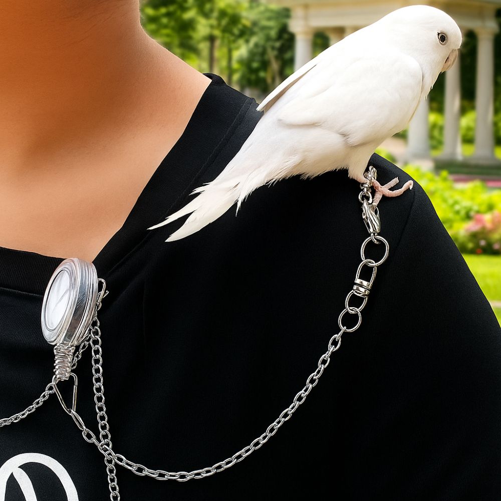 Bite Resistant Parrot Traction Rope Adjustable Lightweight Anti-flying Training Leash Anti-lost Bird Foot Chain Outdoor