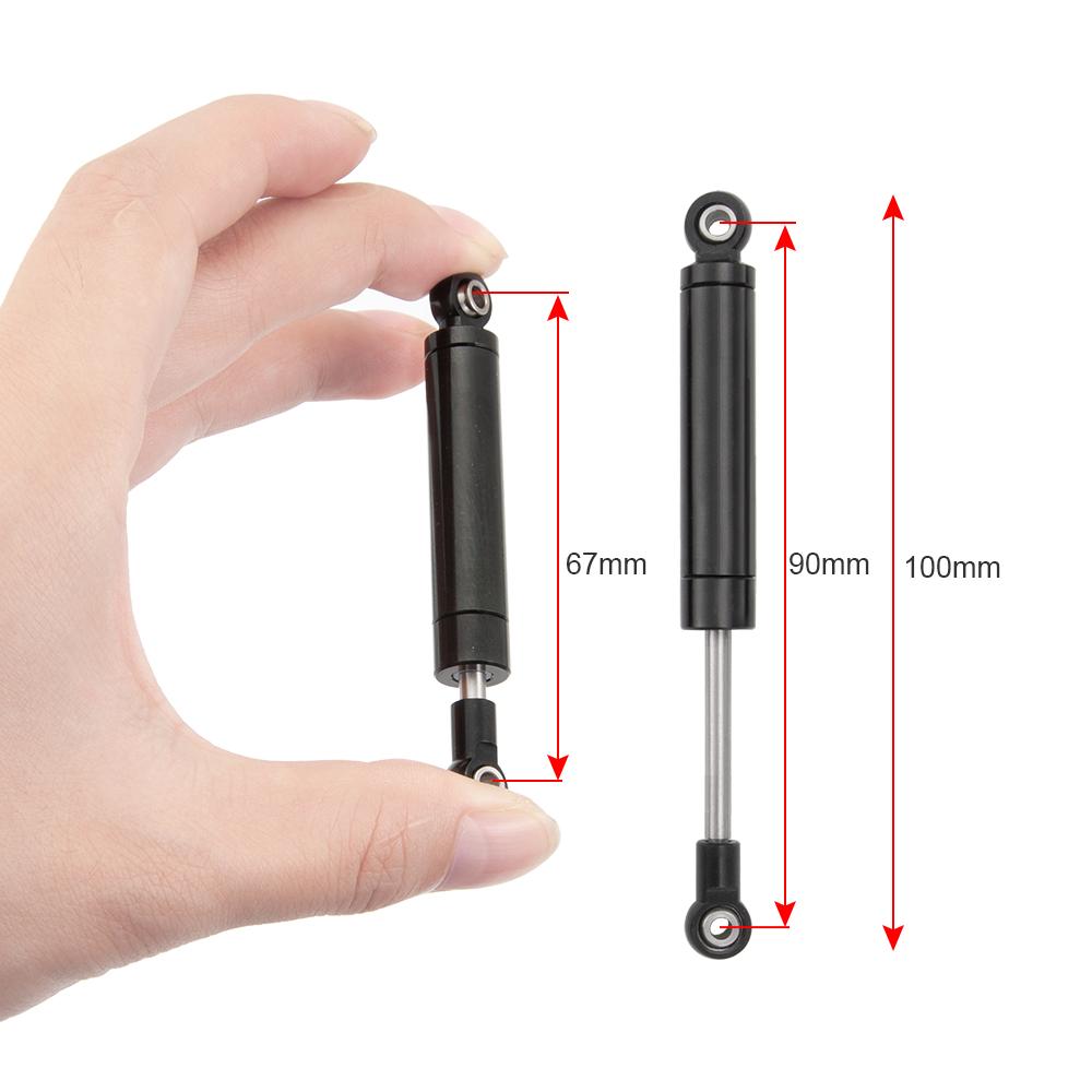 YEAHRUN 80/90/100/110/120mm Metal Shock Absorbers Damper Built-in Spring for TRX-4 Axial SCX10 1:10 Scale RC Crawler Car Parts