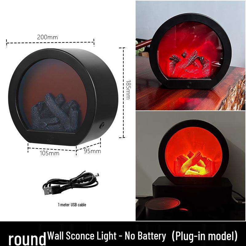 Creative LED Candlestick Lantern: Small Simulated Flame Home Decor Ornament